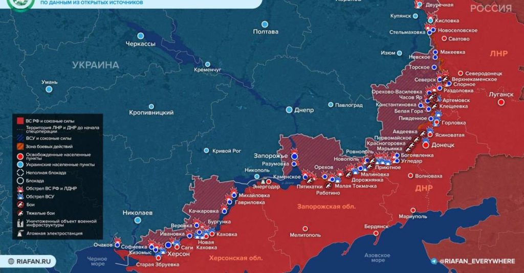 карта боев 21 06