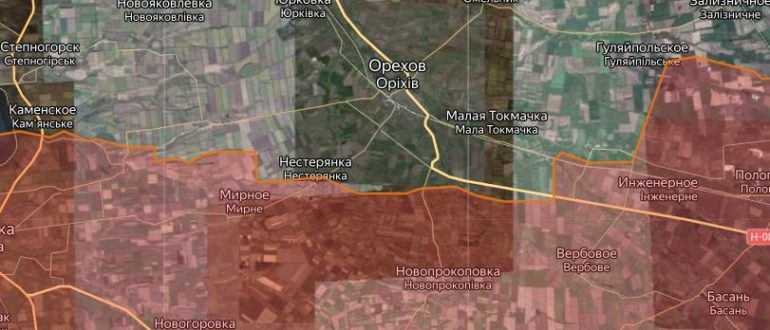 Карта боевых действий на Украине сегодня